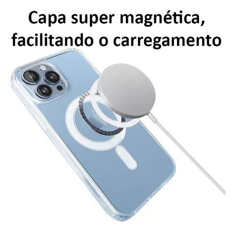 Capa Magsafe Para iPhone (Transparente)